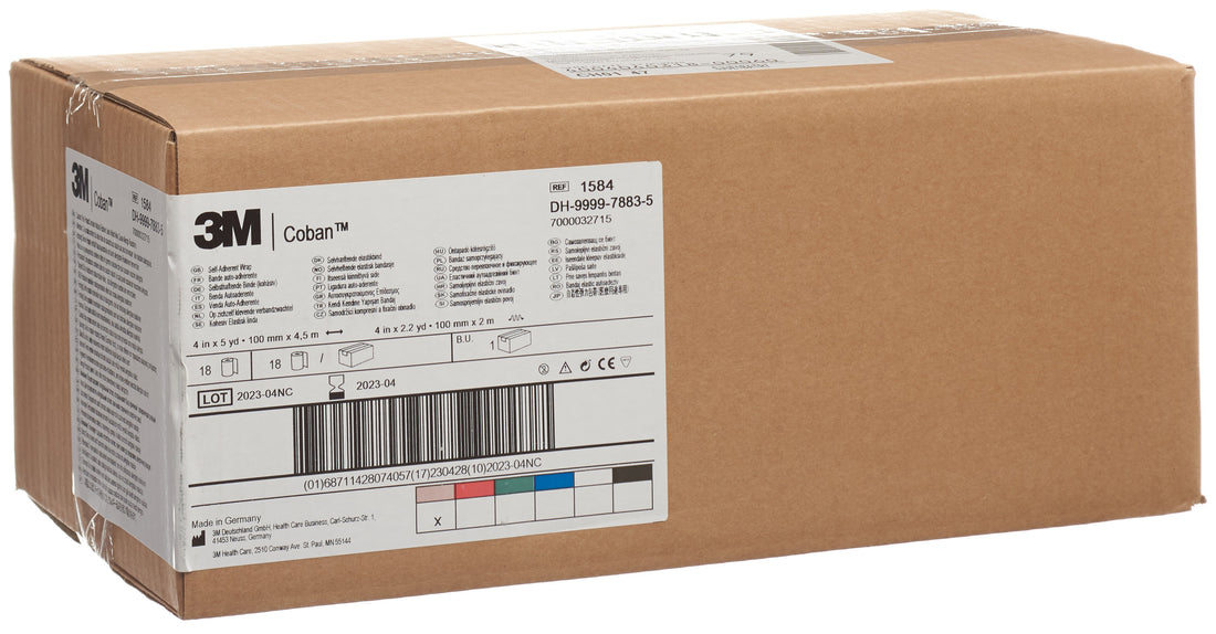 3M COBAN bande adhé 10.1cmx4.57m chair 18 pce