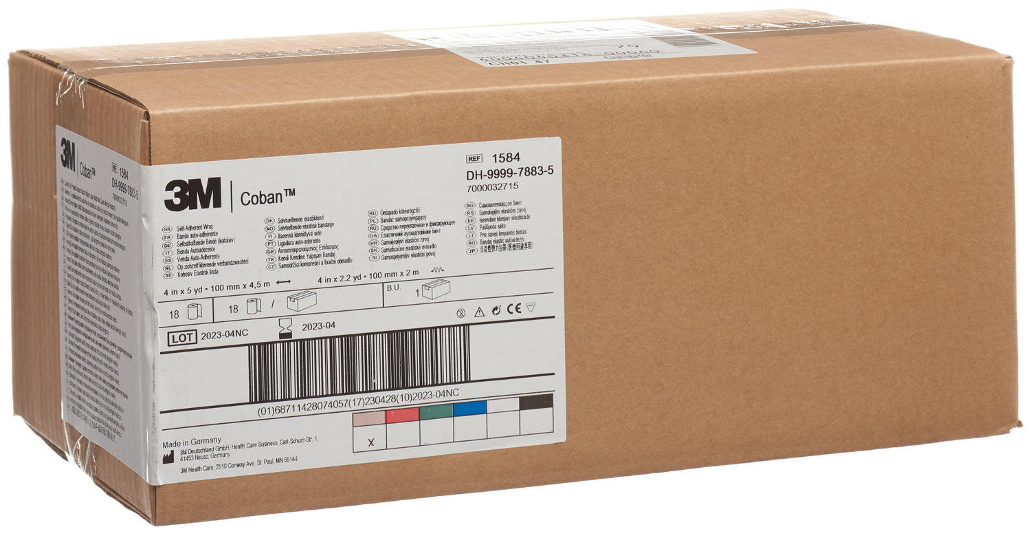 3M COBAN bande adhé 10.1cmx4.57m chair 18 pce