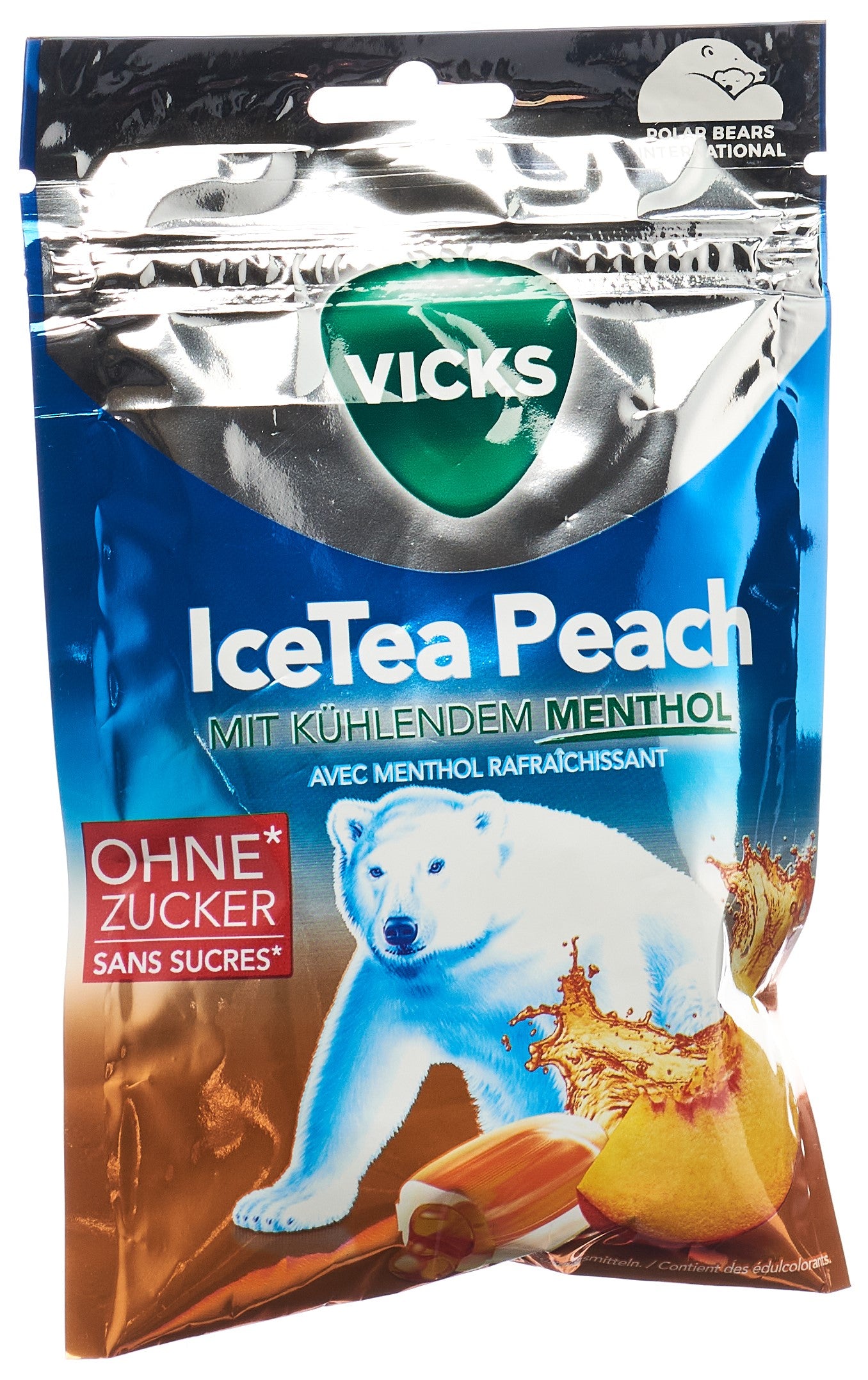 VICKS Ice Tea Peach sach 72 g