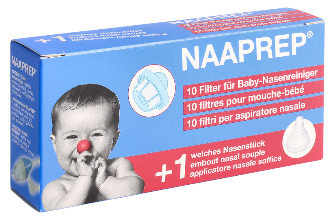 NAAPREP Filtres pour Mouche-Bébé (Nouveau) 10 Pièces | Confort Respiratoire