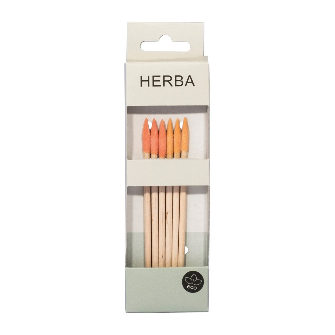 HERBA Manucure Pointe Limon Rose 6 Pièces | Soin Ongles