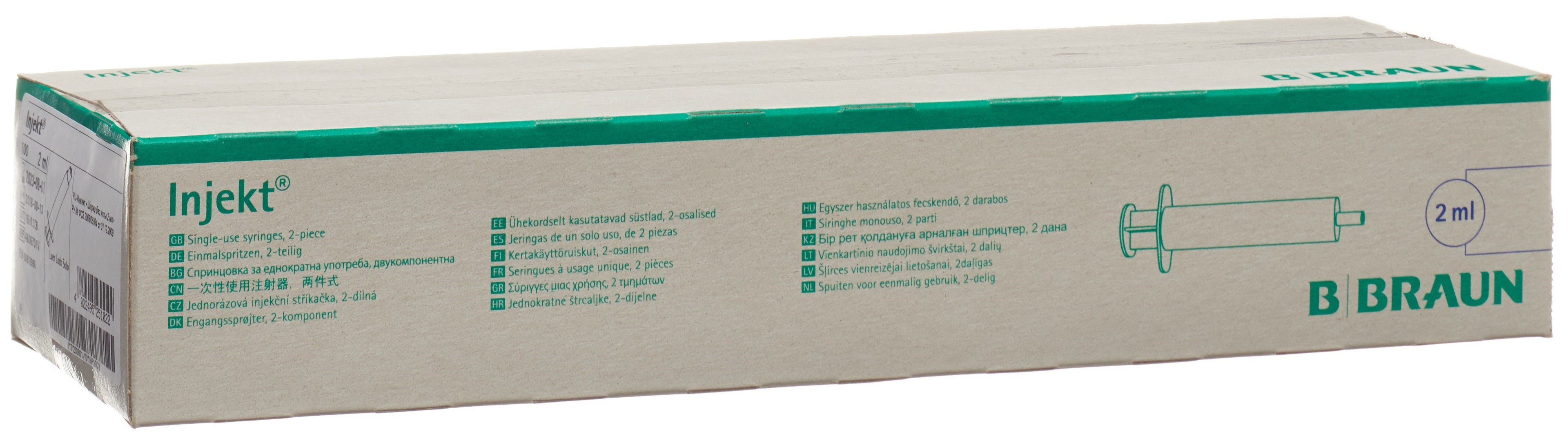 B. Braun Seringue Luer-Lock 2 ml - Usage Médical Précis | Lot de 100