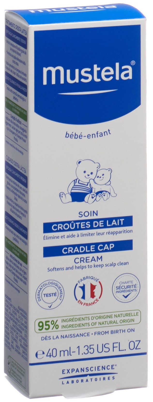 Mustela Crème Croûtes de Lait Bébé 40 ml | Douceur &amp; Efficacité