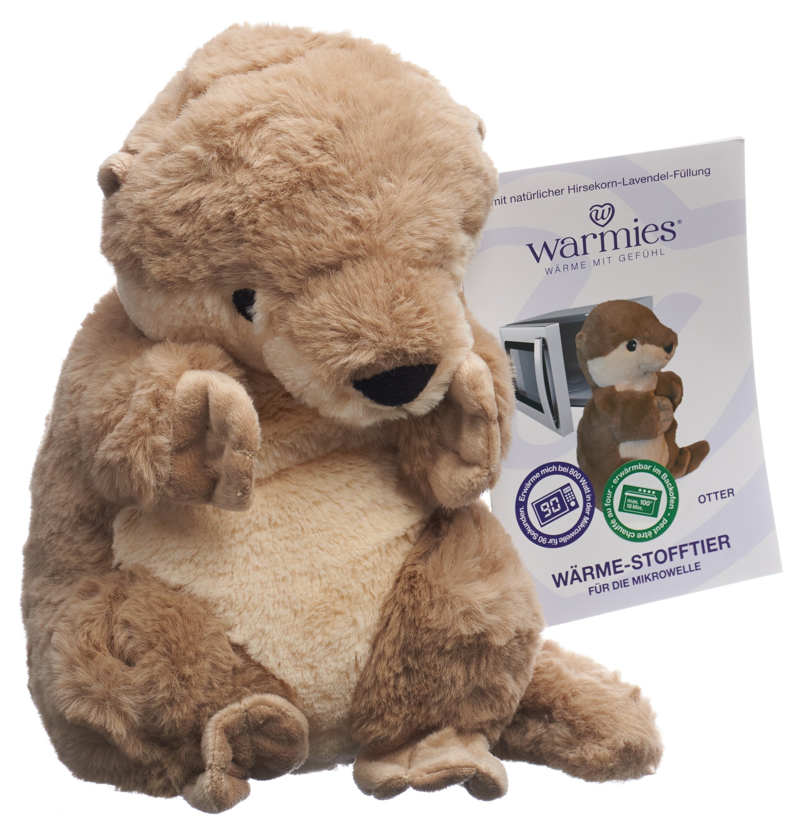 WARMIES peluche réchauffante loutre