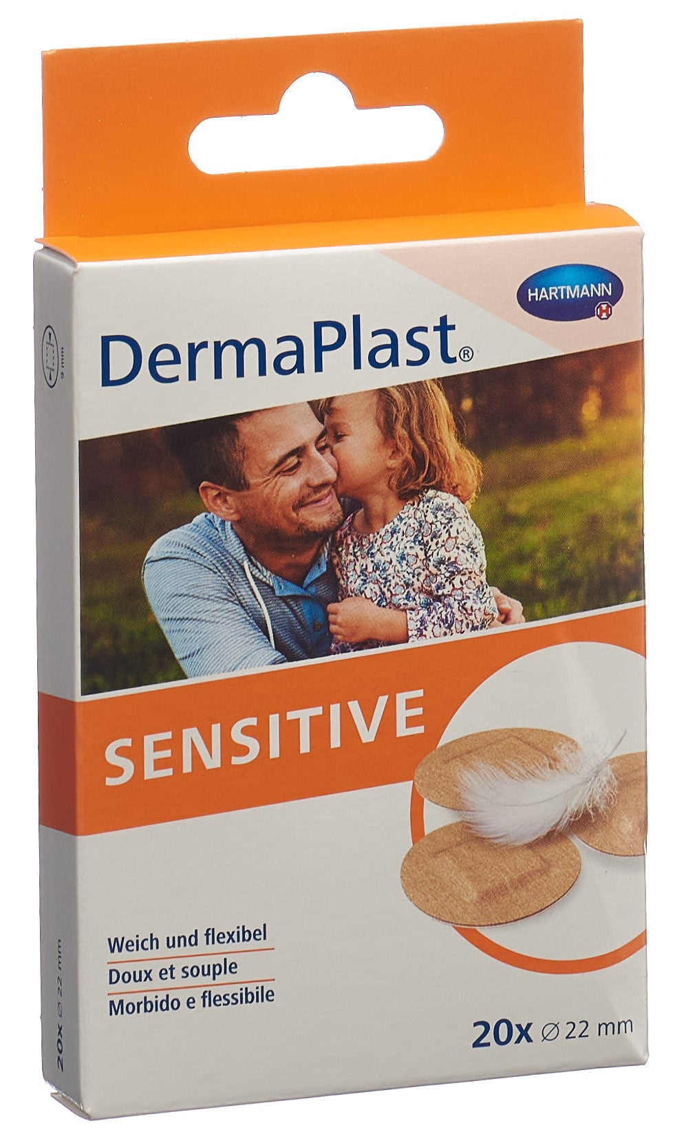 DERMAPLAST Sensitive Pansements 22mm | 20 Pièces Douceur