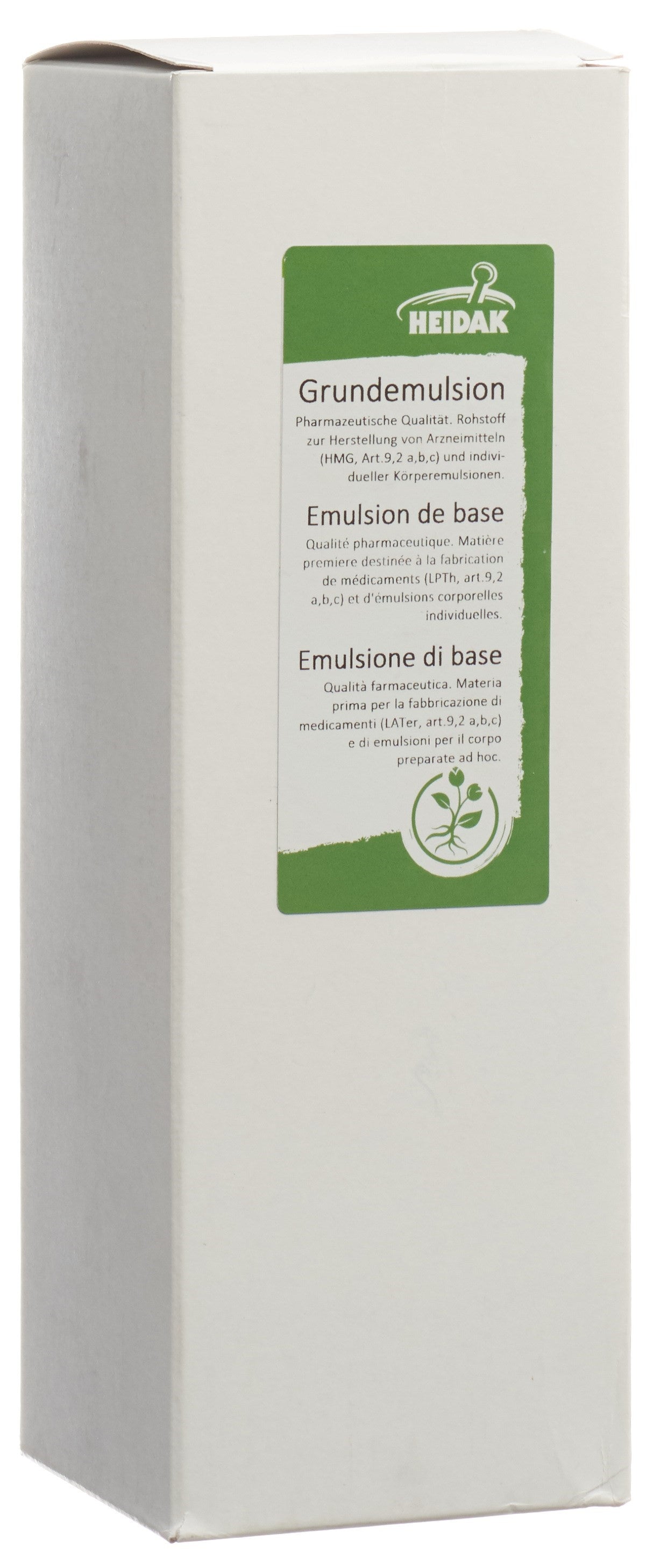 HEIDAK Émulsion de Base Hydratante 1 L