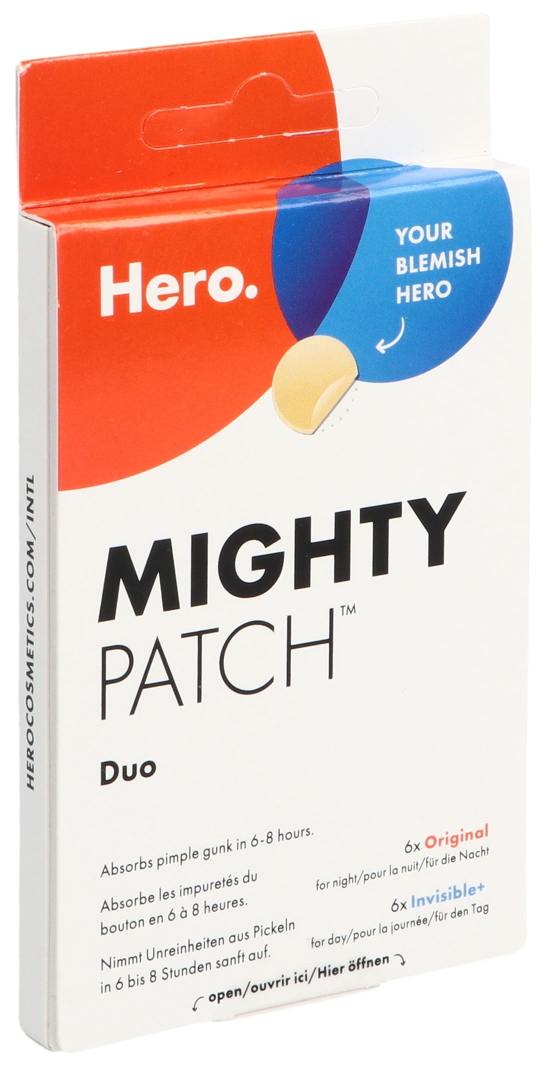 HERO Mighty Patch Duo Acné 2 x 6 patchs | Soin Ciblé