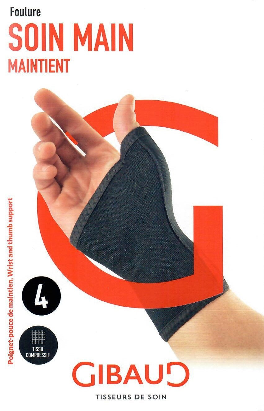GIBAUD Orthèse Poignet Pouce Maintien Douleur Arthrose | Taille 2