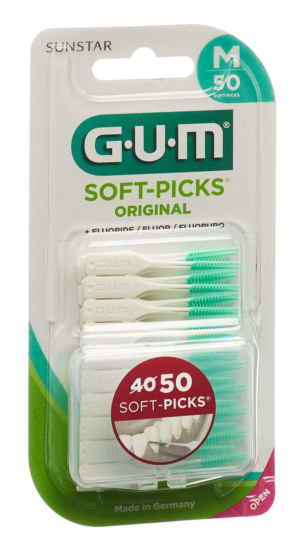 GUM Soft-Picks Original Medium 50 Pièces | Hygiène Dentaire