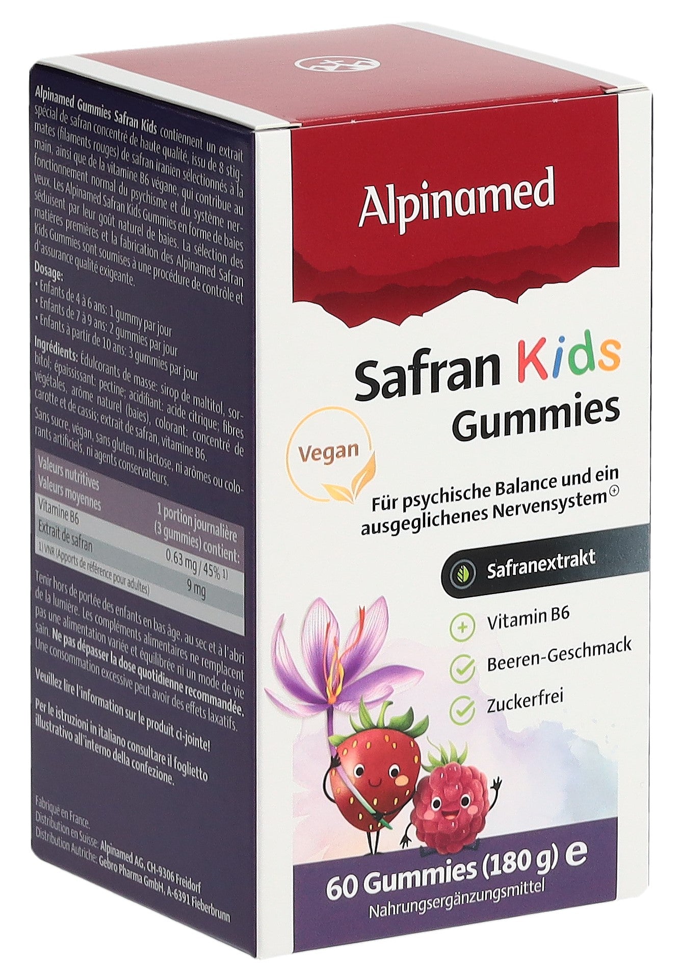 ALPINAMED Safran Kids Sommeil Bébé | 60 oursons