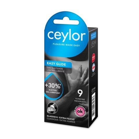 CEYLOR Easy Glide Préservatifs Confort 9 Pièces