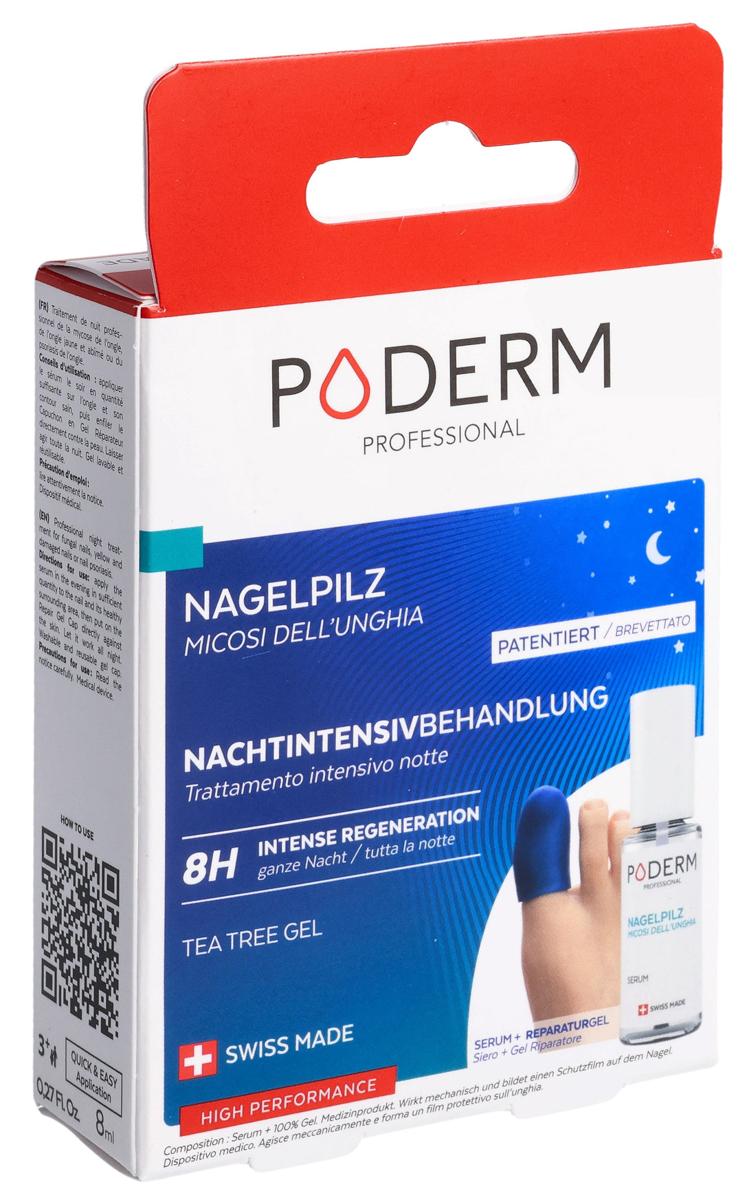 PODERM Kit Soin Mycose Ongles Nuit Efficace | 1 Flacon