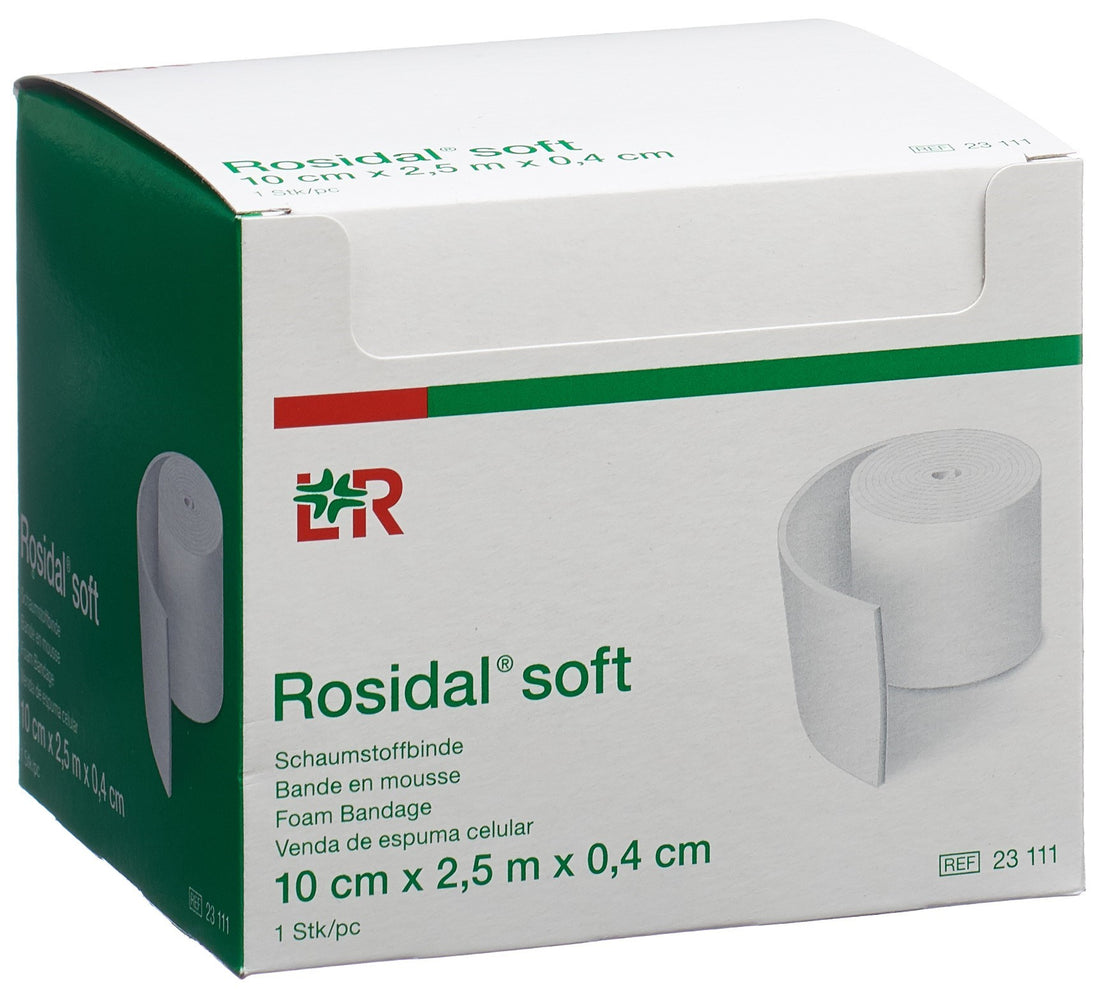 ROSIDAL Bande Mousse Douce Soin Cicatrisant 2.5 m x 10 cm x 0.4 cm