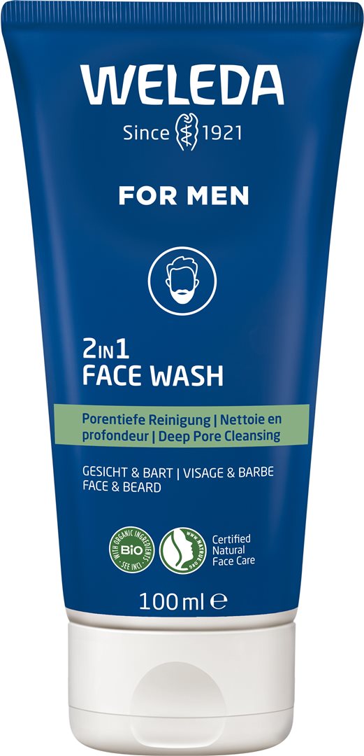 WELEDA FOR MEN 2en1 face wash tb 100 ml