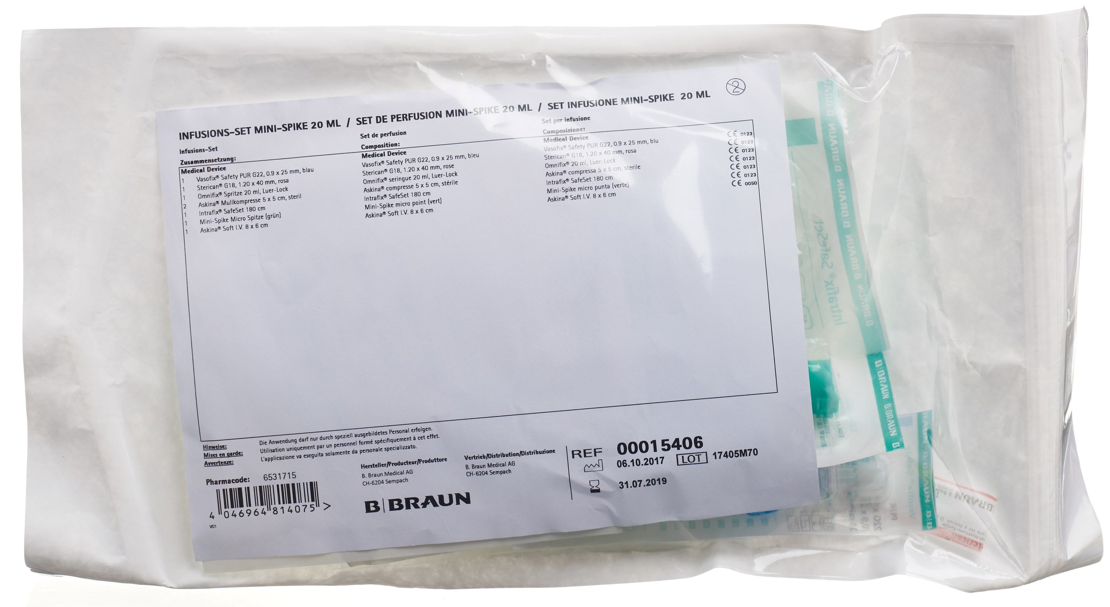 B. Braun Set de Perfusion Mini-Spike 20ml | Sécurité &amp; Fiabilité