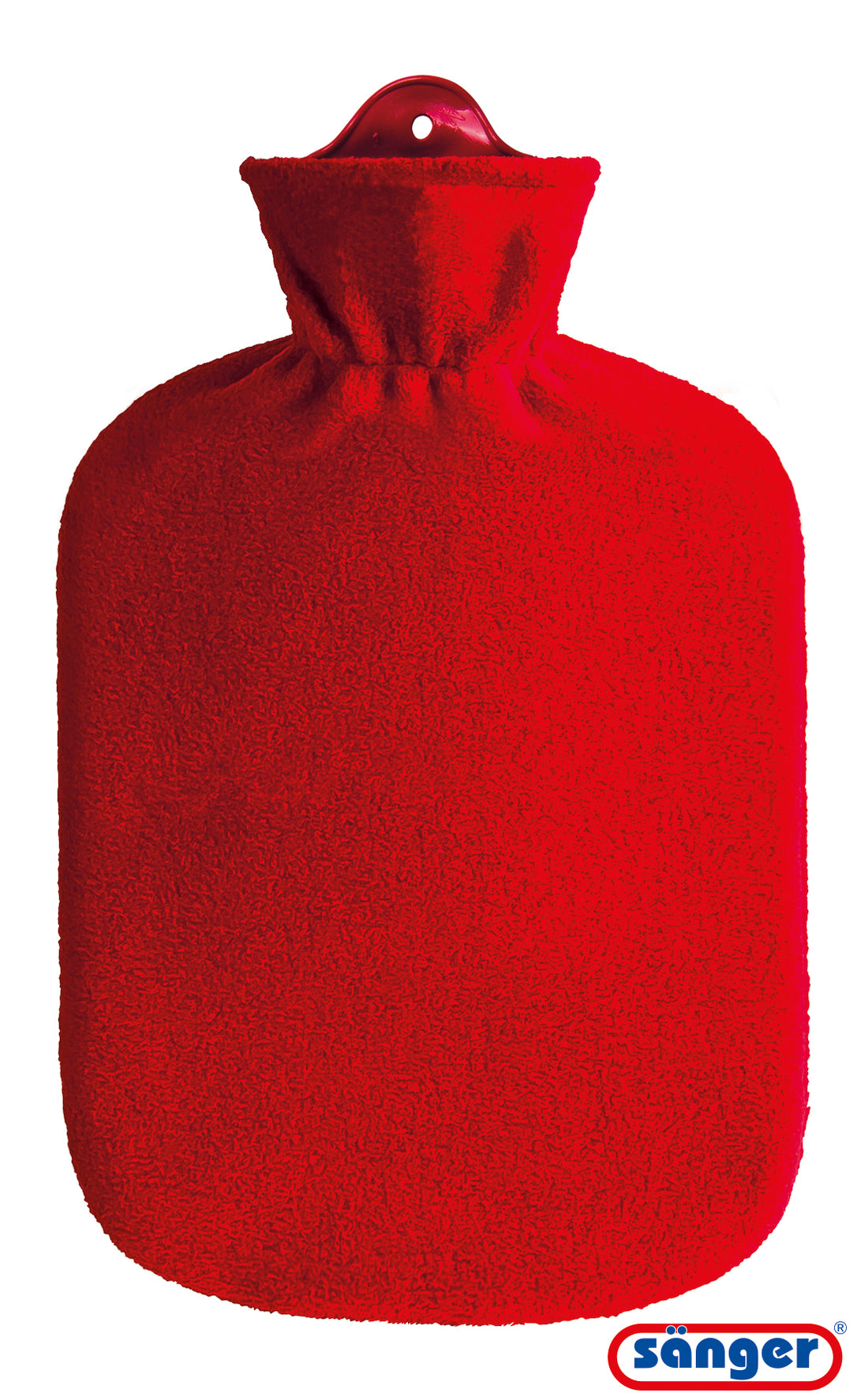 SÄNGER Bouillotte 2 L Housse Polaire Rouge Chaleur Apaisante | Confort Thermique