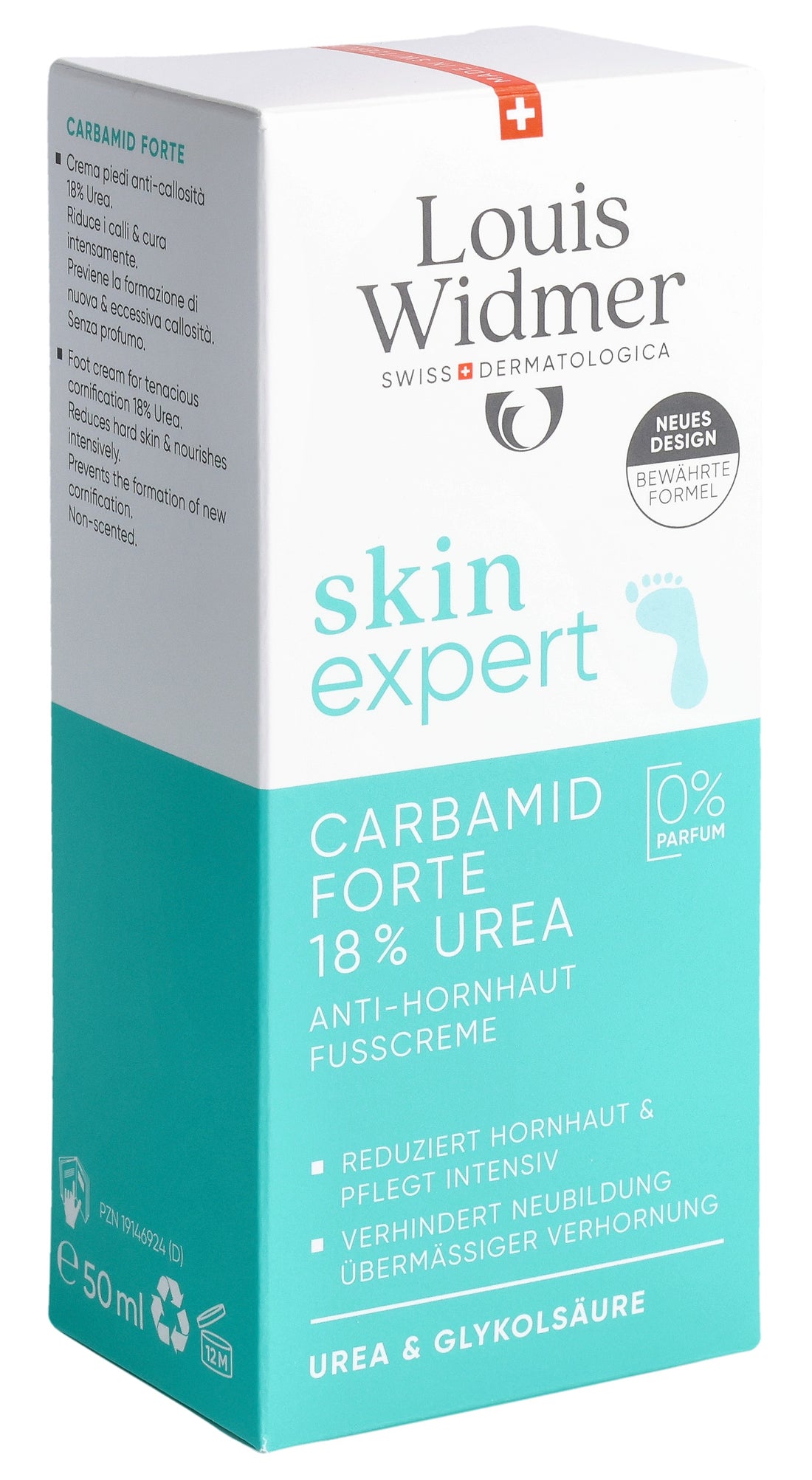 WIDMER carbamid forte 18% urée s parf 50 ml