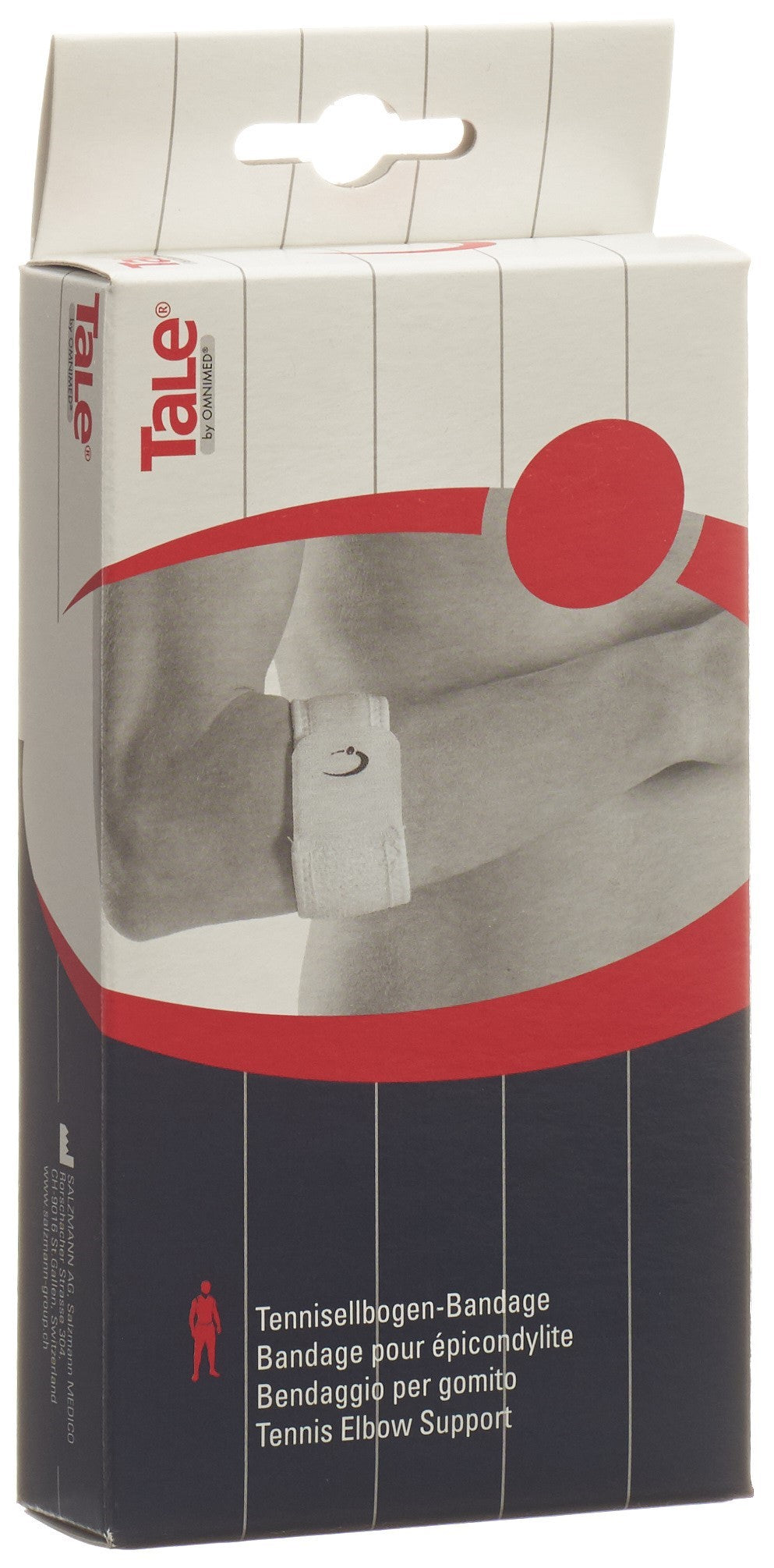 TALE Orthèse Épicondylite Tennis Elbow 5 cm Blanc Velcro Soulagement Douleur