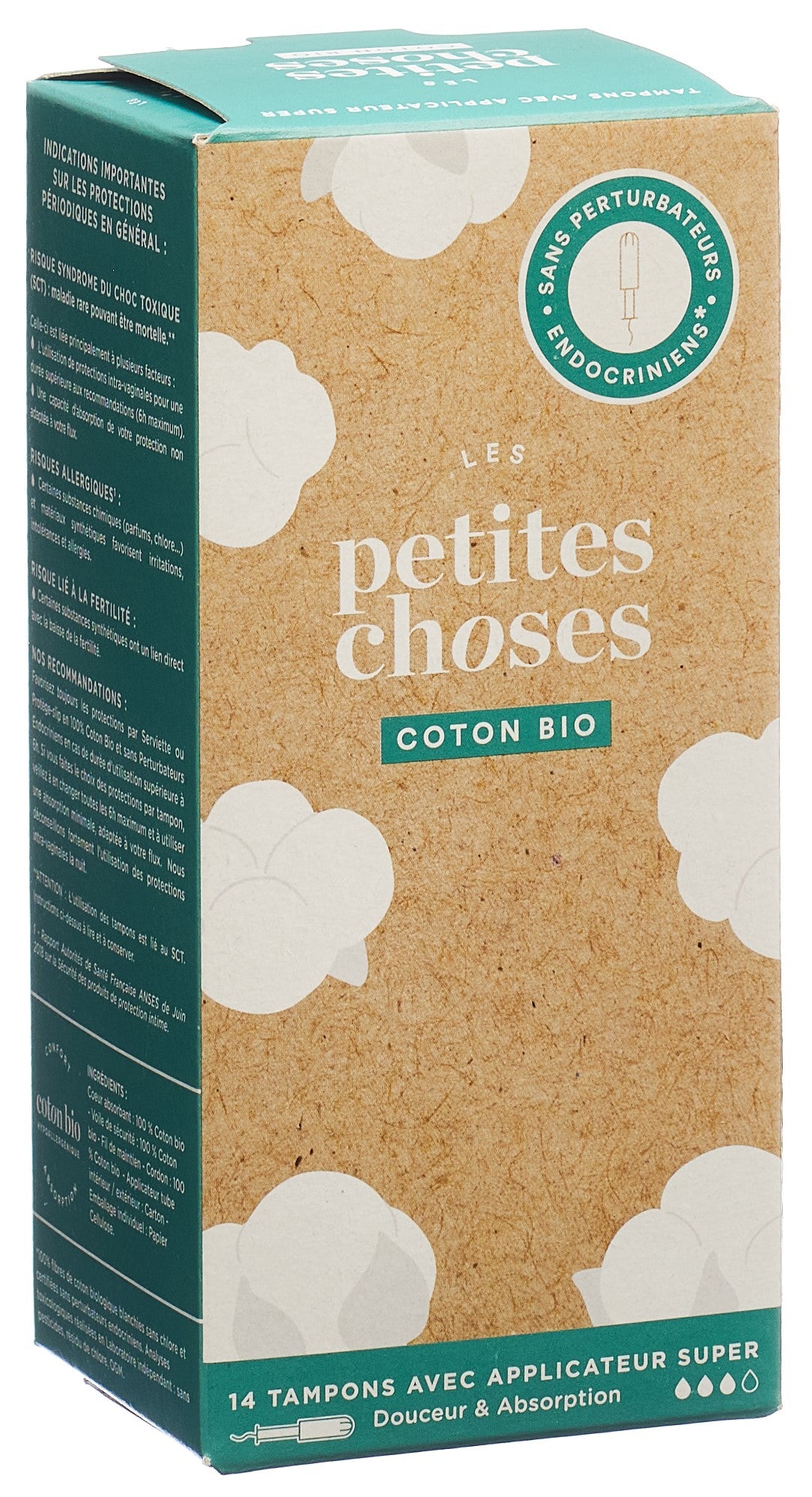 LES PETITES CHOSES Tampons Super Bio 14 Pièces | Confort &amp; Protection
