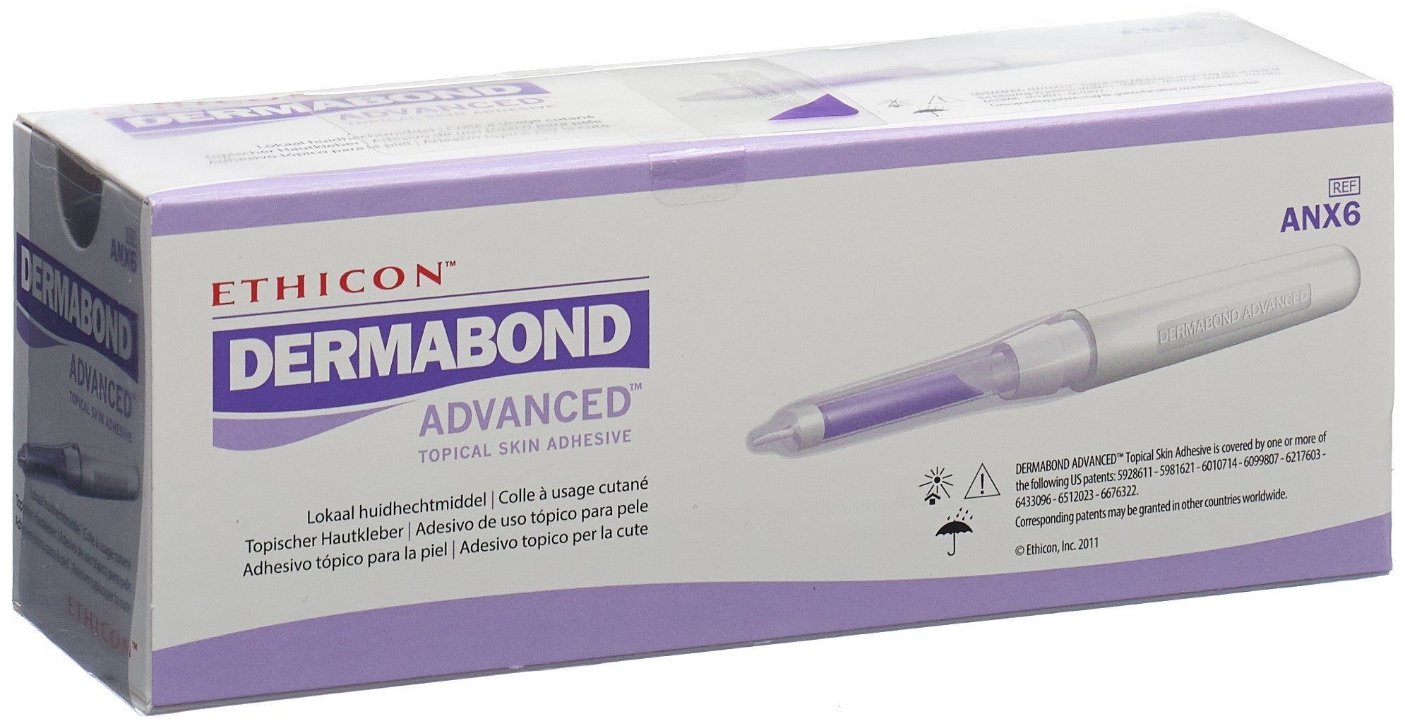 DERMABOND Advanced Colle Cutanée Cicatrisation Rapide | 6 Ampoules 0.7 ml
