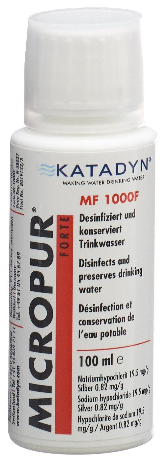 Micropur Forte MF 1000F Purification Eau Potable | Liquide 100 ml