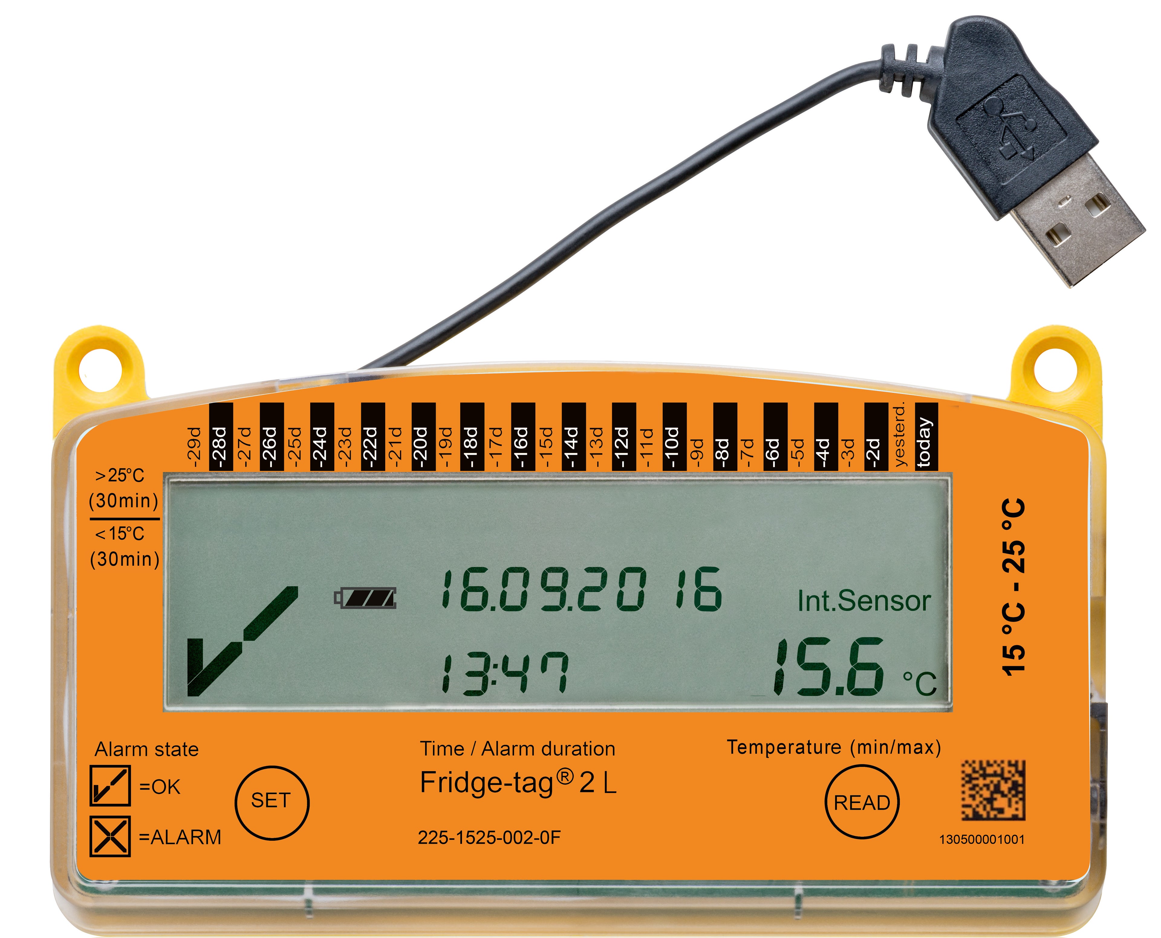 FRIDGE-TAG Thermomètre Calibration 2 L 15°C-25°C Fiable | Certifié