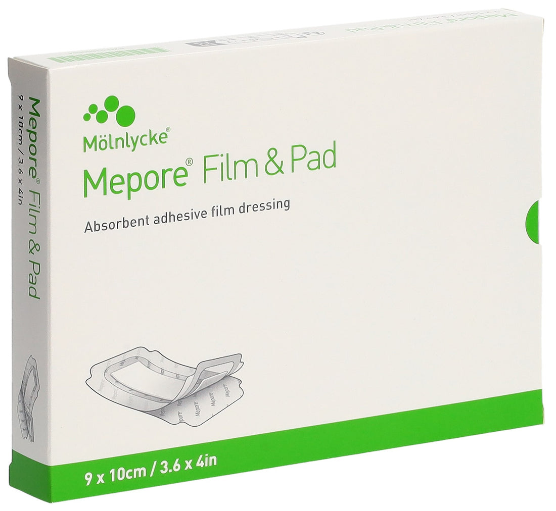 MEPORE Film &amp; Pad Pansement Adhésif 9x10cm | 5 Pièces