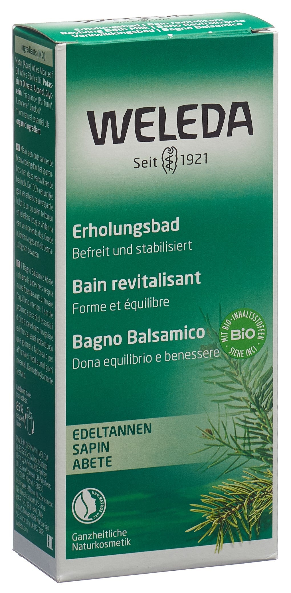 WELEDA bain revitalisant sapin fl 200 ml