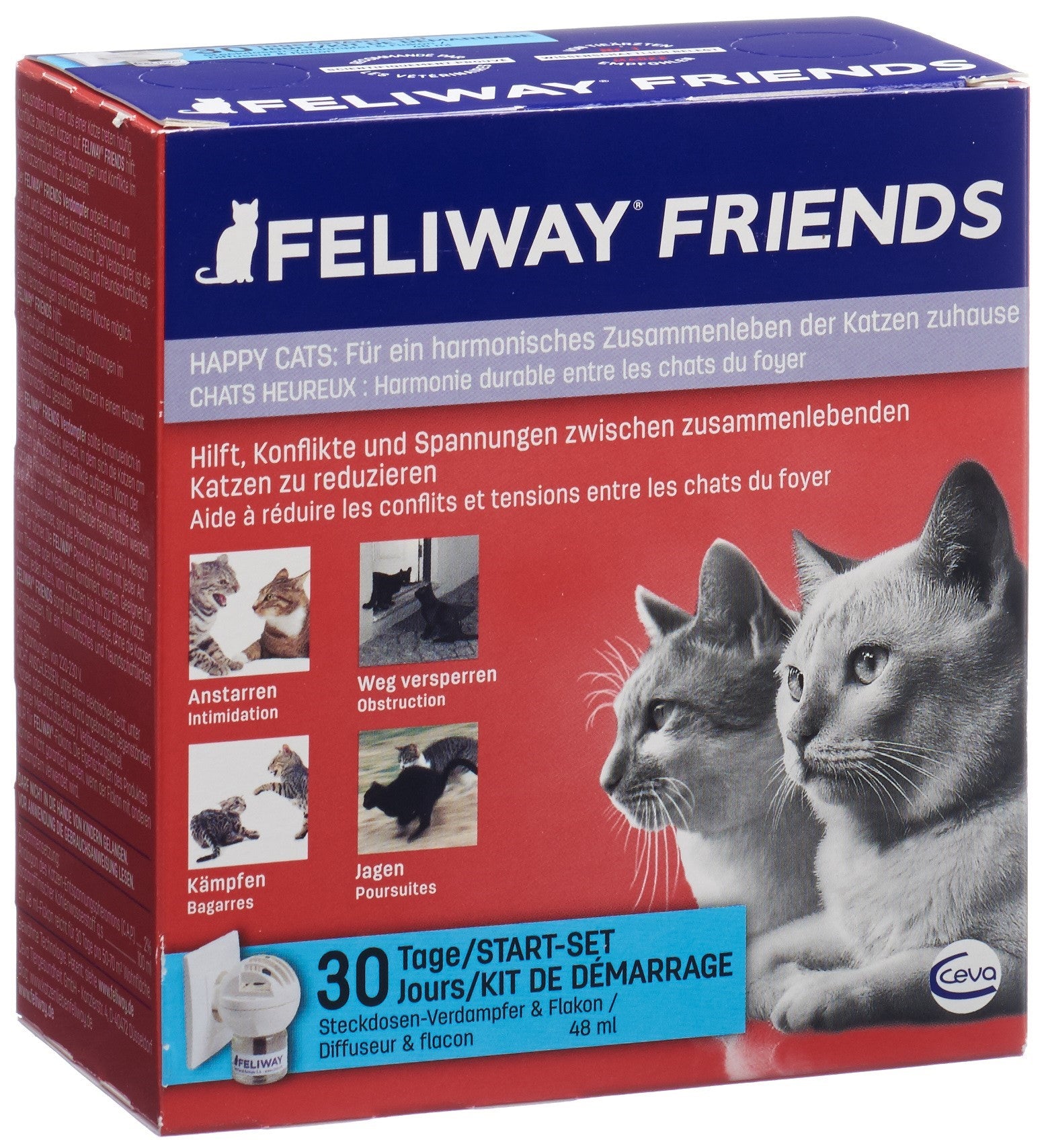 FELIWAY Friends Diffuseur Anti-Stress Chat | Recharge 48ml