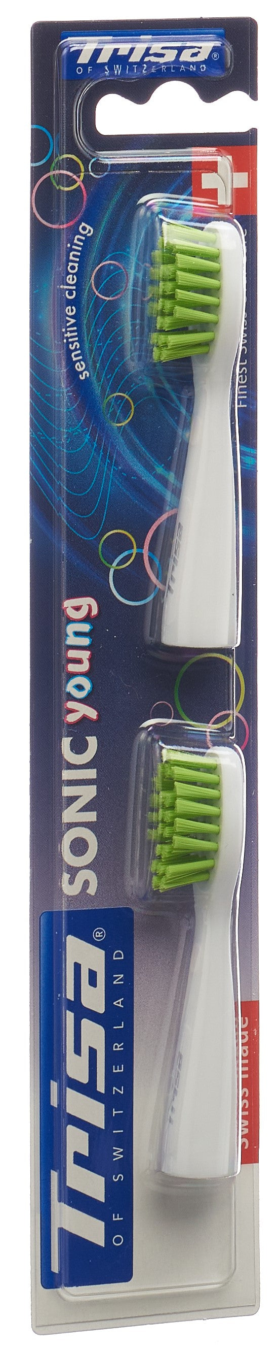 TRISA Sonic Pro Clean Young Kit Remplacement Brosse à Dents Électrique | 2 Brossettes
