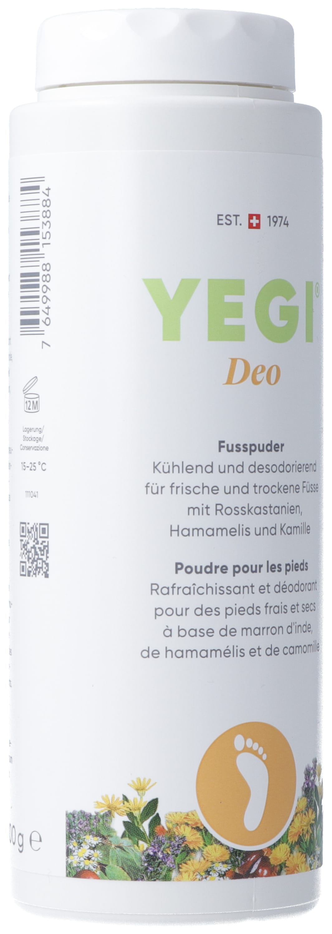 YEGI Poudre pour les pieds bte 100 g