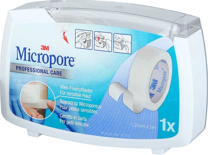 3M MICROPORE VLIES a disp 12.5mmx5m blanc