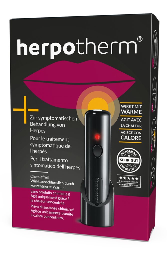 HERPOTHERM Appareil Traitement Herpès Labial Rapide | Dispositif Médical