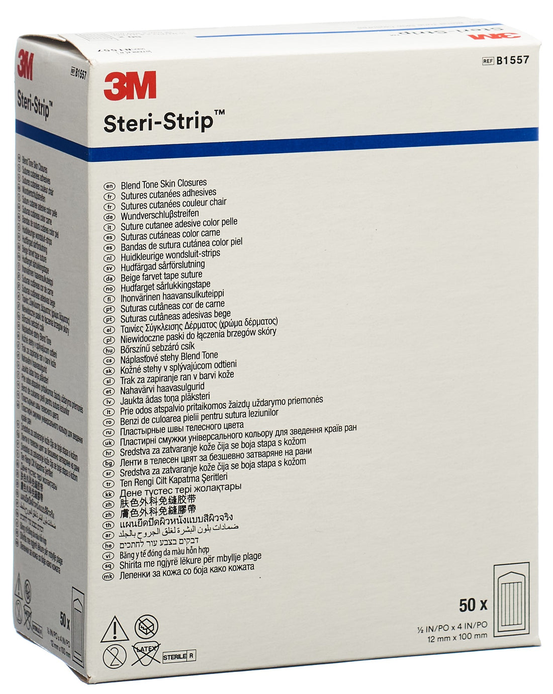 3M STERI STRIP blendtone 12x100mm nat n 50 x 6 pce