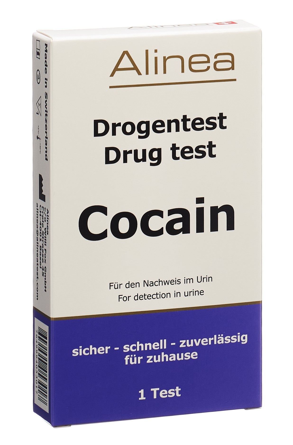 ALINEA Autotest Dépistage Cocaïne Urine Fiable | 1 Test