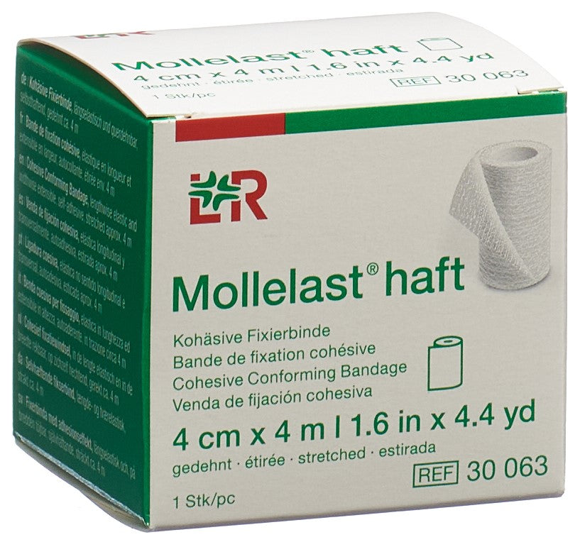 MOLLELAST Bande de fixation adhésive 4 cm x 4 m | Soin et maintien