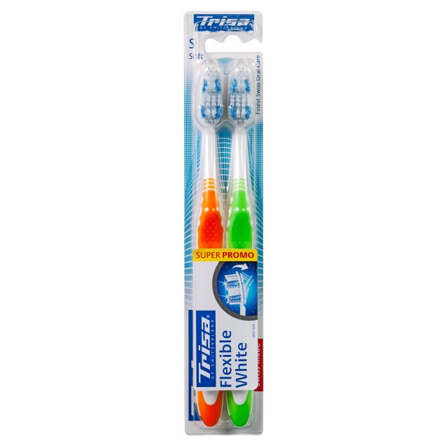 TRISA Brosse à Dents Souple Soft DUO Soin Bucal | 2 Pièces