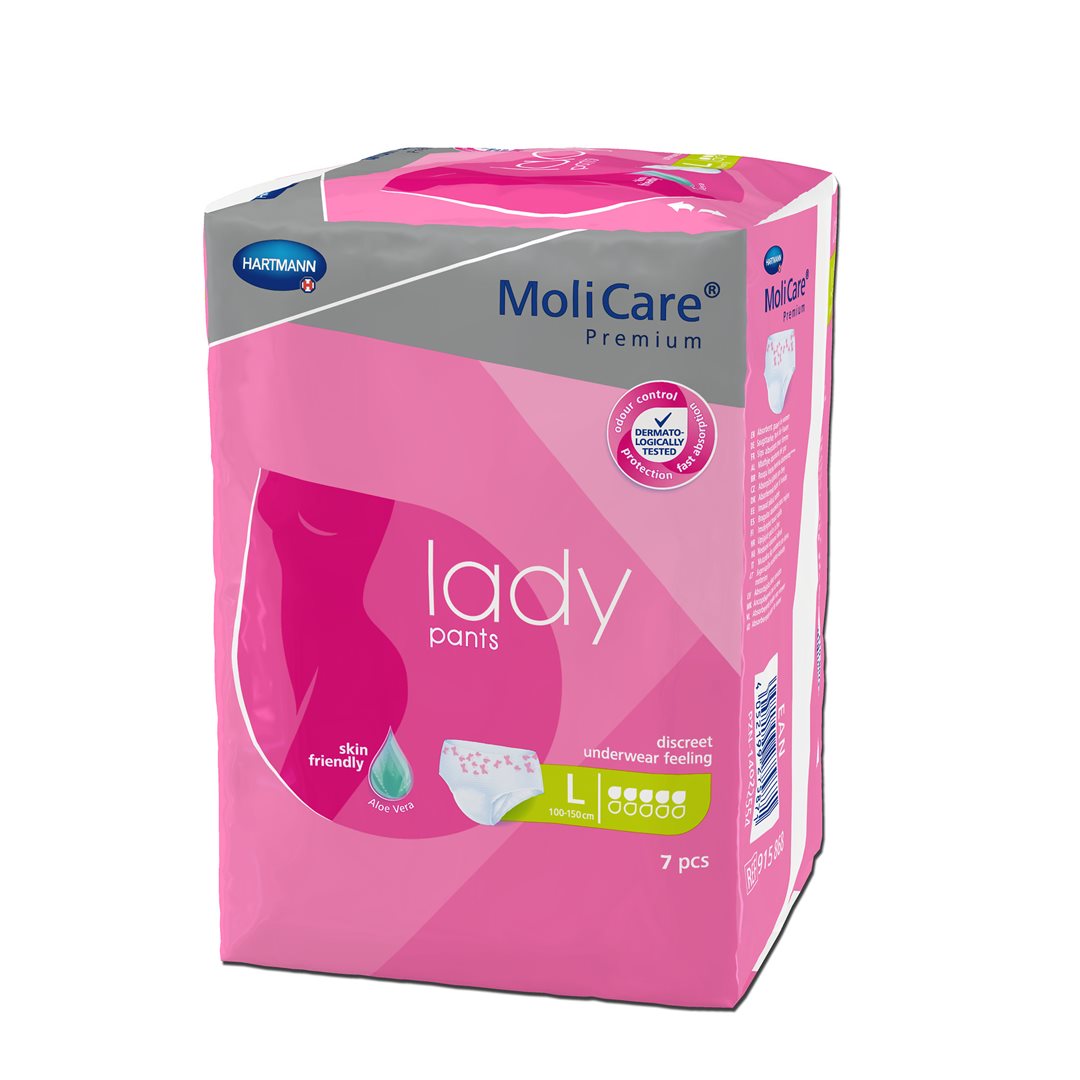 Molicare Lady Pants Taille L 5 gouttes Protection discrète | 7 pièces