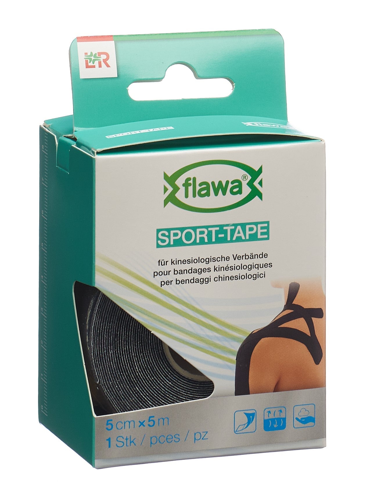 FLAWA Sport-Tape 5cmx5m noir