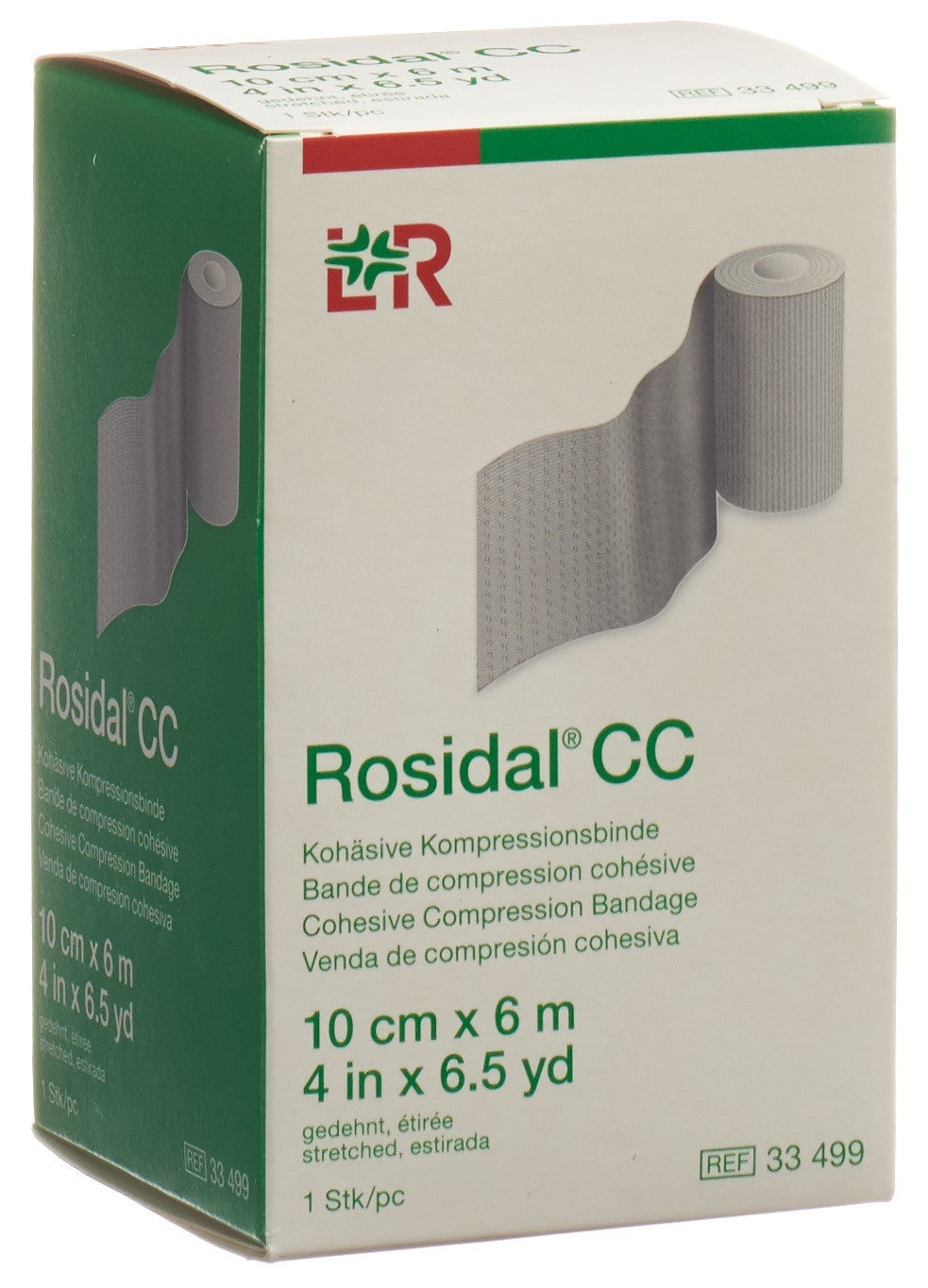 ROSIDAL CC Bande compressive Allongement Court 10 cm x 6 m | Soin Jambes