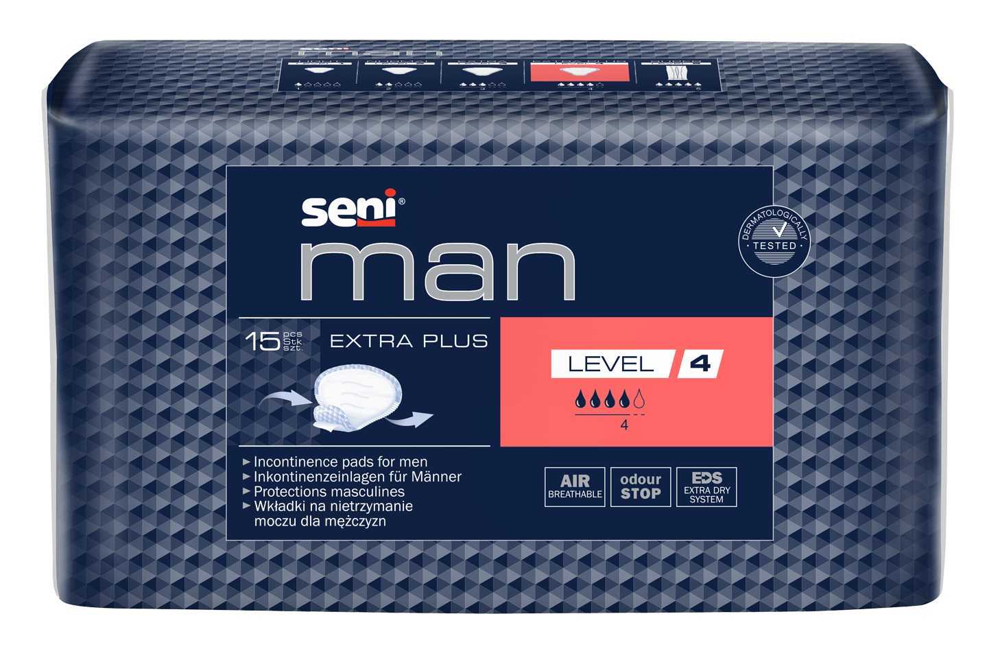 SENI Man Extra Plus Protection Fuite Urinaire | 15 Pièces