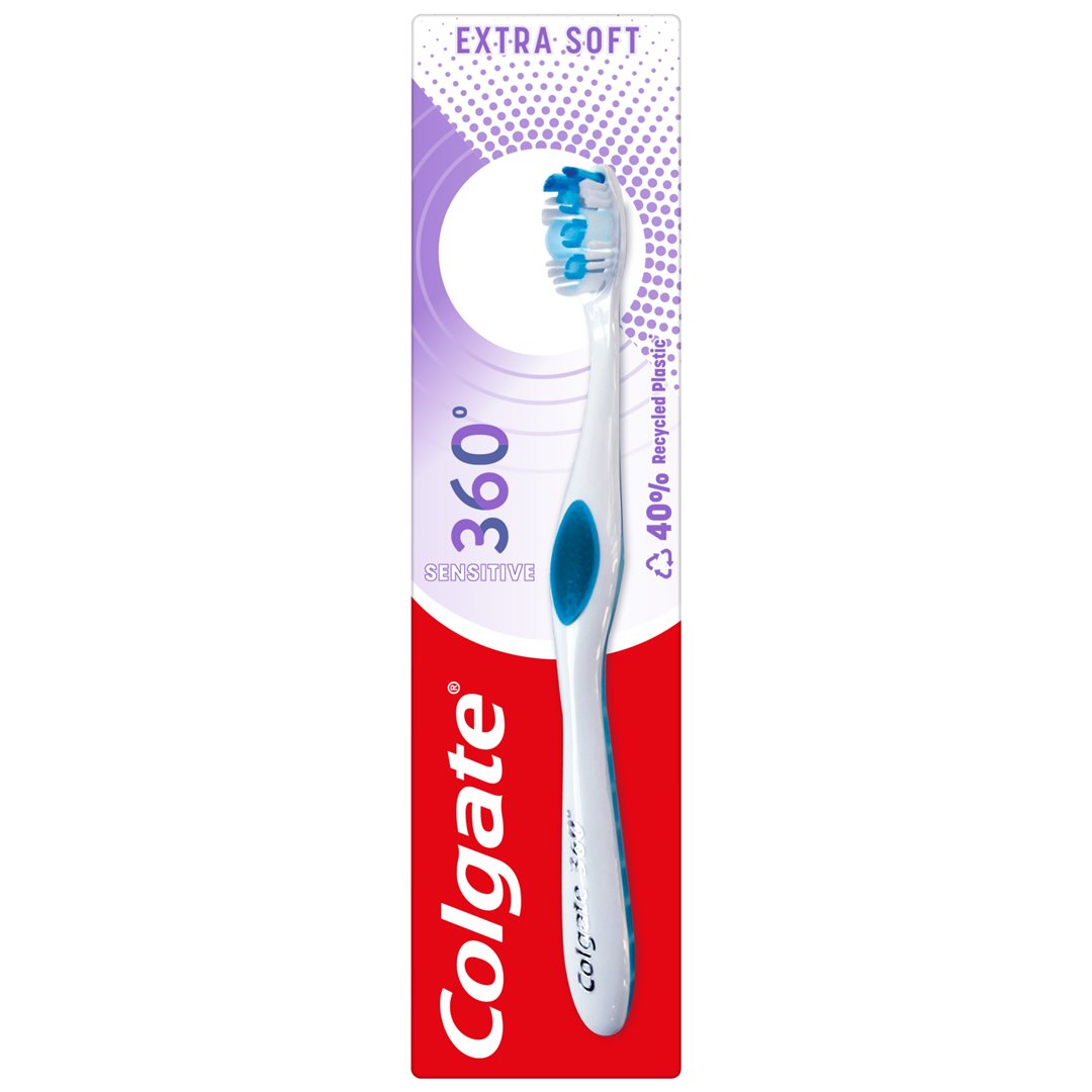 COLGATE 360° Brosse à Dents Sensitive Douceur | Pack 2