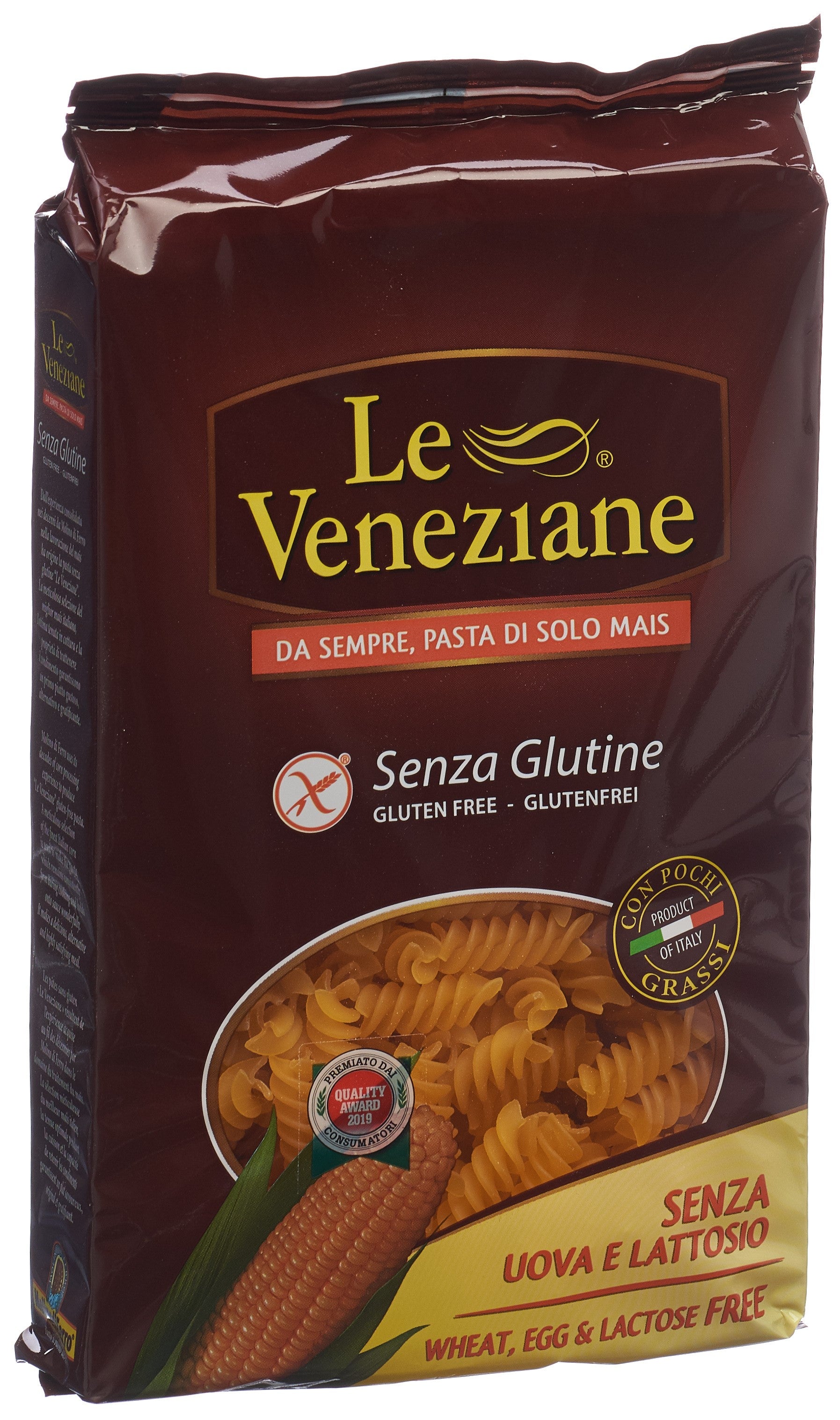 LE VENEZIANE Eliche Rigate Maïs Sans Gluten 250 g