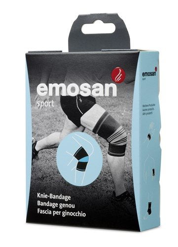 EMOSAN Bandage Genou Sport Taille S - Soutien &amp; Stabilité | Médical