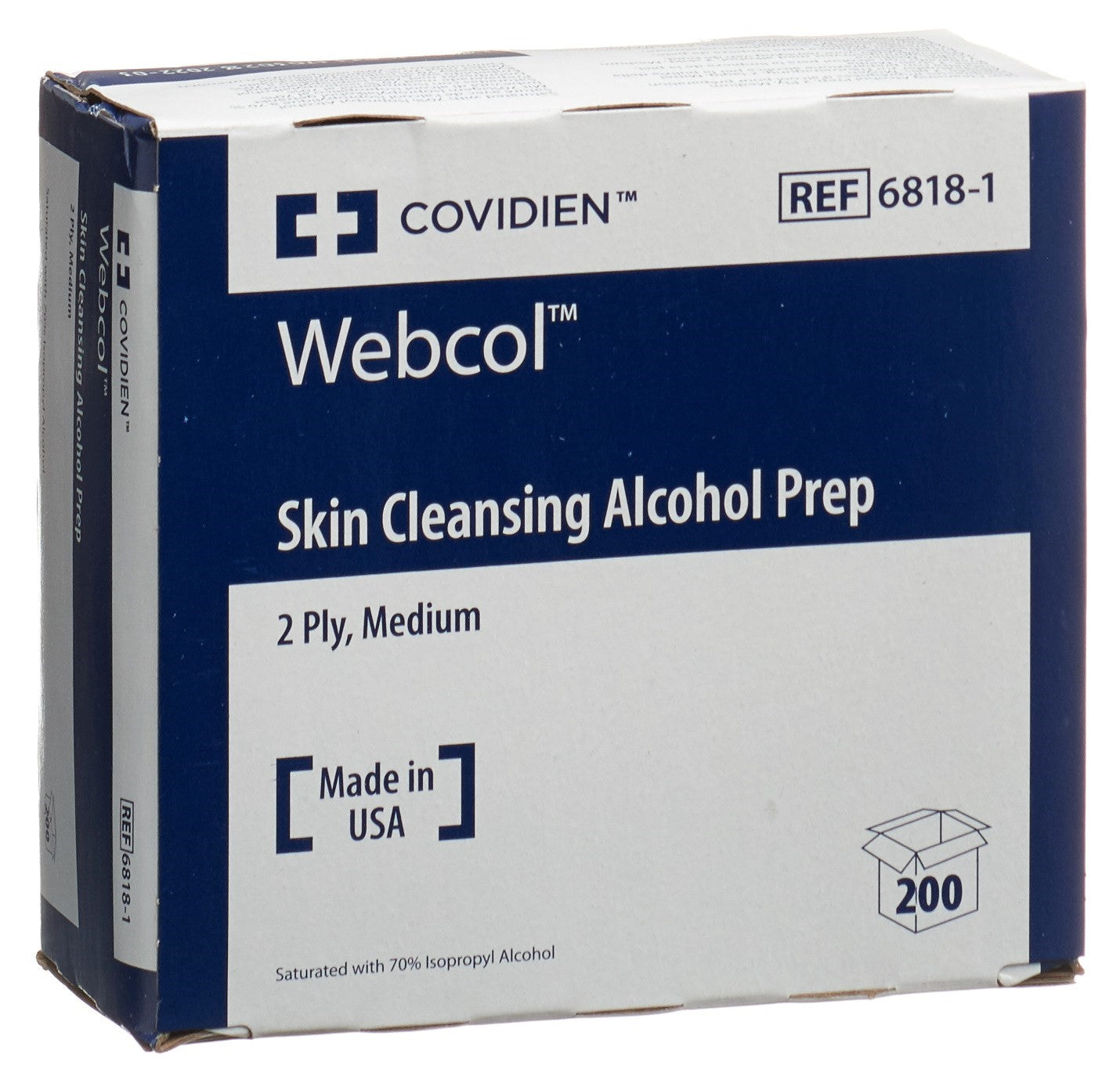 WEBCOL (IP-APS) tampons alc 3.3x3.1cm stér 200 pce