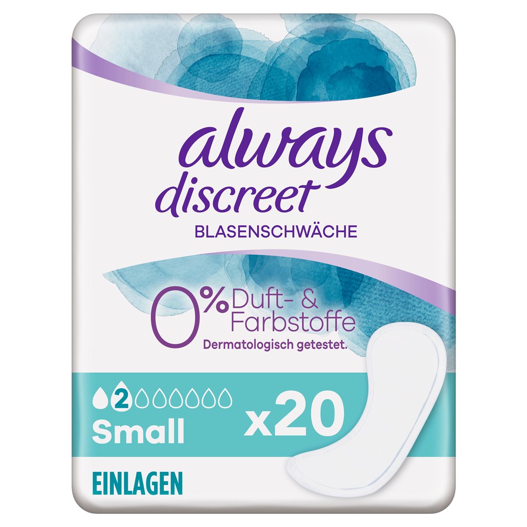 ALWAYS Discreet Protections Fuites Urinaires Taille S 20 Pièces