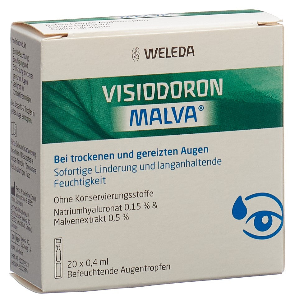 VISIODORON MALVA gtt opht 20 monodos 0.4 ml