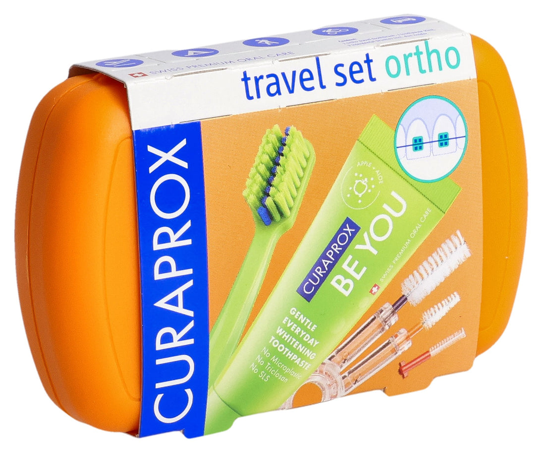 CURAPROX Set de Voyage Orthodontie Orange | Soin Complet