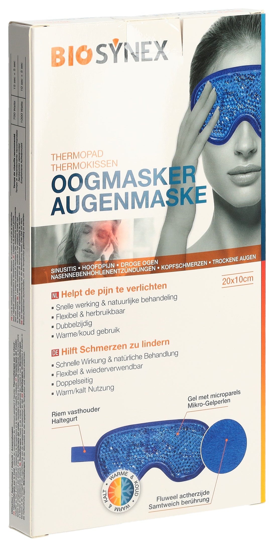 BIOSYNEX Masque Oculaire Chaud Froid Apaisant | 1 Unité