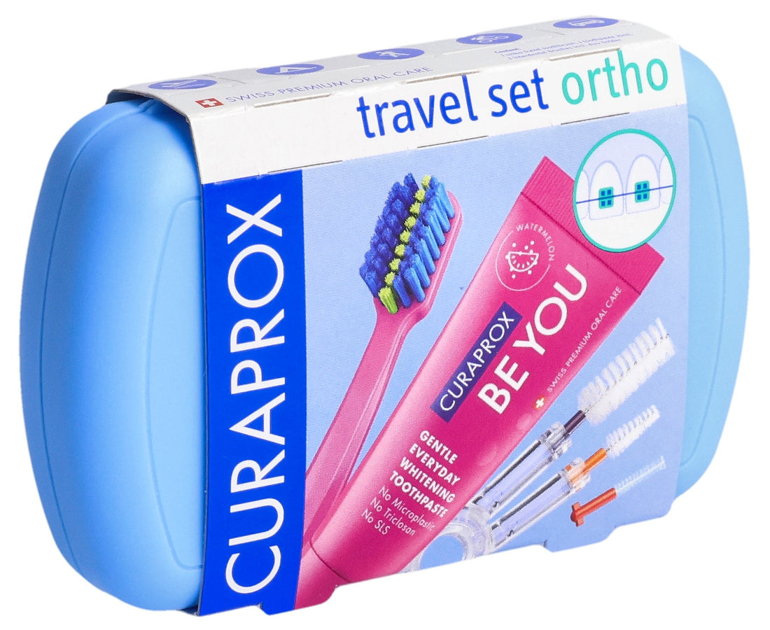 CURAPROX Set de Voyage Orthodontique Bleu | Soin Complet 1 Kit
